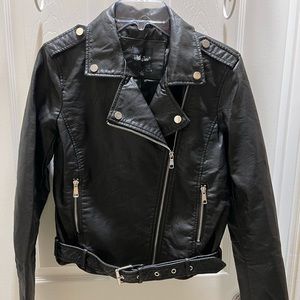 Black Moto Jacket - Size Medium